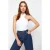TRENDYOLMİLLA Dames Wit Effen Driekwart mouw Getailleerd Blouses