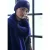 Street One Studio Dames Beanie met badge in Blauw