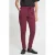 ICHI jersey regular fit pantalon – donkerrood