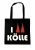 LOGOSHIRT Schoudertas  rood / zwart / wit