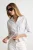 TRENDYOLMİLLA Dames Wit Gestreept Lang Regular fit Overhemden