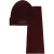 Malelions Men Ribbed Beanie Scarf Set | Burgundy