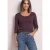 Basic Shirt met ondoorzichtige voorkant