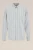 WE Fashion – Heren regular fit gestreept overhemd van katoen – Regular fit – Grijsblauw – Katoen –