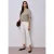 Street One Dames Shirt met ronde hals in gebreide look in Beige
