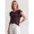 Street One Dames Shirt met korte volantmouwen in Rood