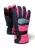 MINOTI Handschoenen  grijs / neonroze