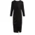 Ted Baker Sherlay Jacquard T Bodycon Geplooide Zwarte Jurk