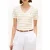 Tommy Hilfiger Slim Cody V-neck Ss Fine Ecru/orange Flash