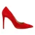Ferragamo Puntige Teen Pumps in Rood Suède