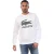 Lacoste Heren Fleece Sweatshirt met ronde hals (Wit)