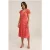 We Fashion Dress Midi Orange