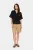 Blouse met korte mouwen Regular fit Blac