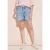 Street One Dames Denim bermuda in Blauw