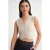 V-hals Knopjes Crop Vest