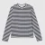 Women’s Lacoste Striped Long Sleeve T-Shirt in Navy