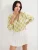 Bigdart Blouse  citroengeel / wit