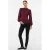 VERO MODA MATERNITY rechtvallende gebreide zwangerschapstrui – donkerrood