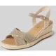 tamaris Wedges in gevlochten look