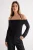 TRENDYOLMİLLA Dames Zwart Effen Lang Regular fit Blouses
