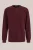WE Fashion – Heren relaxed fit T-shirt van ribstof – Relaxed Fit – Bordeauxrood – Katoen –