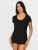 zd ZERO DEFECTS Onderhemd ‘Hera Short-sleeve top soy fiber’  zwart