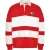 Tommy Jeans Sweater met contraststrepen voor heren (Karmijnrood/wit)
