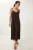Losse Midi-jurk met U-hals