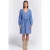 ARKET Faidra Crinkle Dress Blue