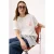 TRENDYOLMİLLA Dames Ecru Grafisch Kort Oversized T-shirts