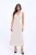 V-hals Mouwloze Midi-jurk met Drapering Detail