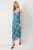 TRENDYOLMİLLA Dames Blauw Abstract Maxi Mouwloos Avond / Dagelijks A-lijn Jurken