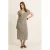 Expresso gestreepte zomerjurk beige