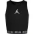Nike Meisjes Air Jordan Active Gewaad (Zwart/Wit)