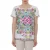 Gebloemde mouwloze top