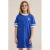 WE Fashion T-shirtjurk met backprint marineblauw