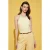 Slim Fit Halterhals Tricot Blouse
