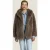 ALTER EGO Harper Fur Jacket Dark Taupe