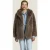 ALTER EGO Harper Fur Jacket Dark Taupe