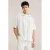 WE Fashion relaxed gestreept casual overhemd beige