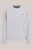 WE Fashion – Heren relaxed fit sweater van interlock met embroidery – Relaxed Fit – Lichtgrijs gemeleerd – Katoen –