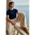 TRENDYOL MAN Heren Donkerblauw Effen Kort Regular fit T-shirts