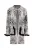 Faina Vest Dames wol wit zwart
