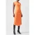 French Connection Zion Textured Jersey Dress Coral Rose