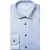 Lichtblauw Eton overhemd signature twill katoen contemporary twill