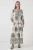Patroon V-hals Maxi Jurk