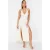 TRENDYOLMİLLA Dames Ecru Effen Maxi Mouwloos Strandkleding Recht Strandjurken