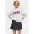 ONLY sweater met tekst – lichtgrijs/rood