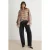 TRENDYOLMİLLA Dames Kaki Geruit Lang, Oversized Blouses