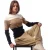Boss Dames-sweatshirt met ronde hals en kleurblokken van Fireria (Crème/Beige/Zwart)